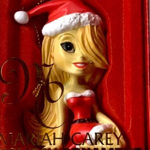 Mariah Cary ceramic Holiday Christmas ornament